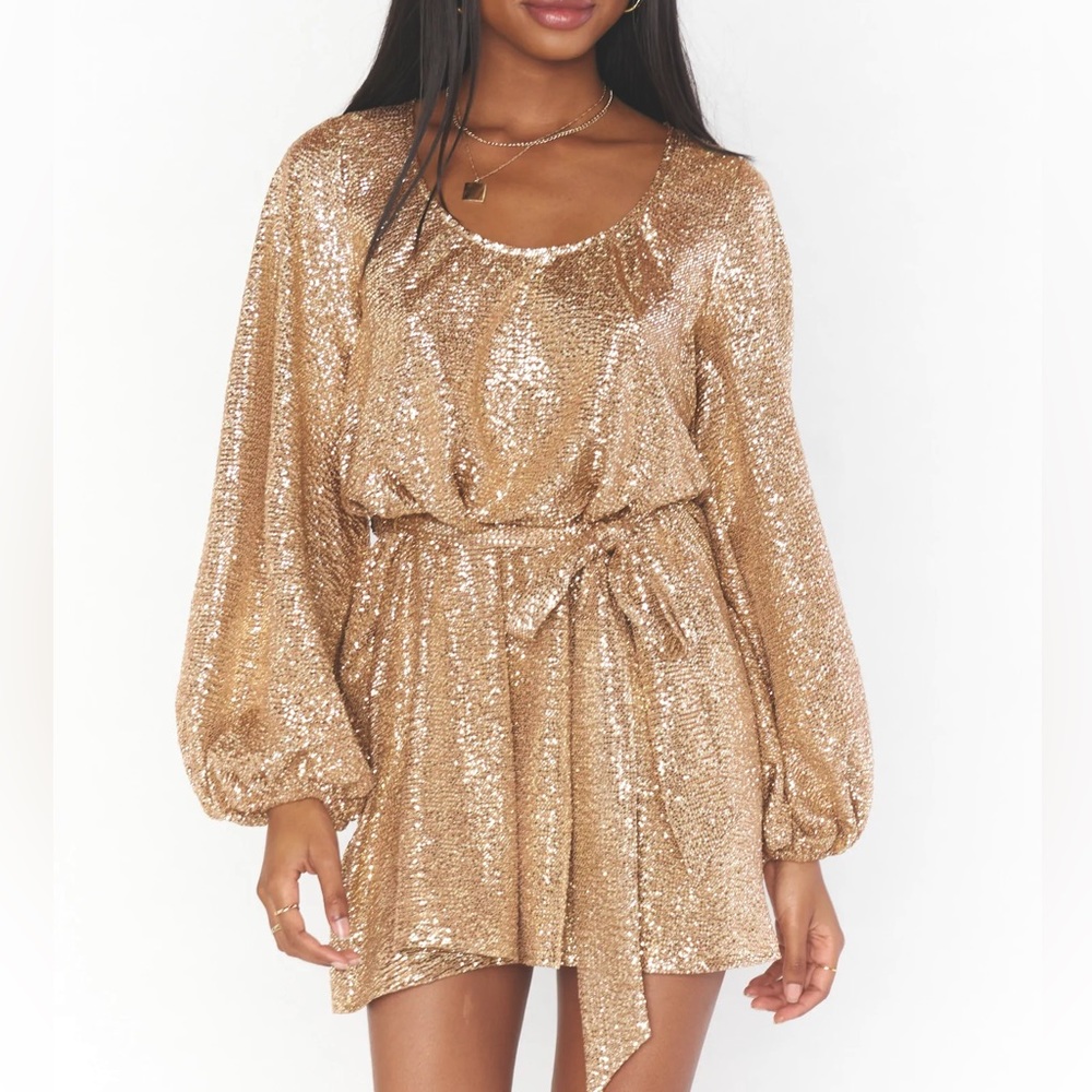 Show Me Your MuMu Size Small - Liv Mini dress in Tan Confetti